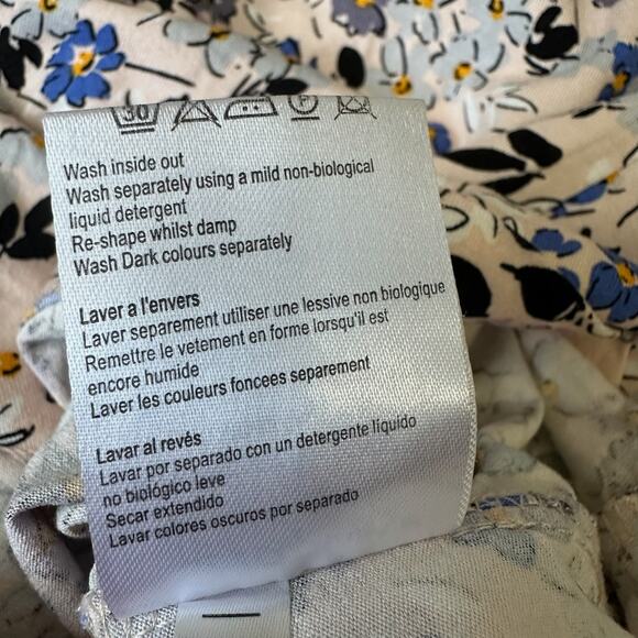 SERAPHINE Maternity Tank Dress Floral Sleeveless Ruched Bohemian - Picture 10 of 13